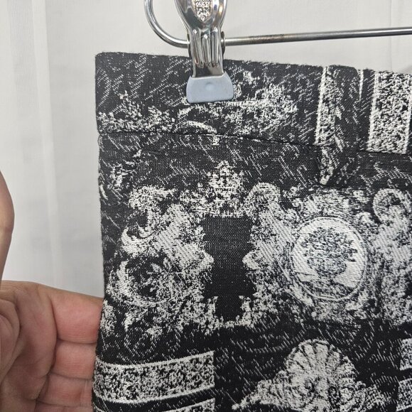 Zara Pants Black Equestrian Brocade Grunge Goth Punk Artsy 31 - Picture 3 of 11